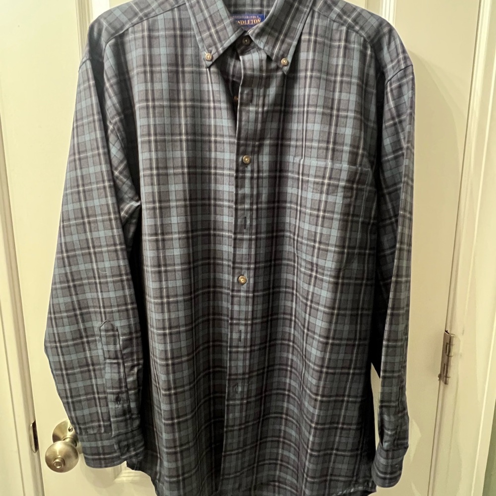 Pendleton Gray Casual Button Down Shirt
